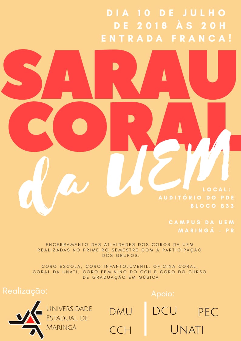 Cartaz2 SarauCoral2018