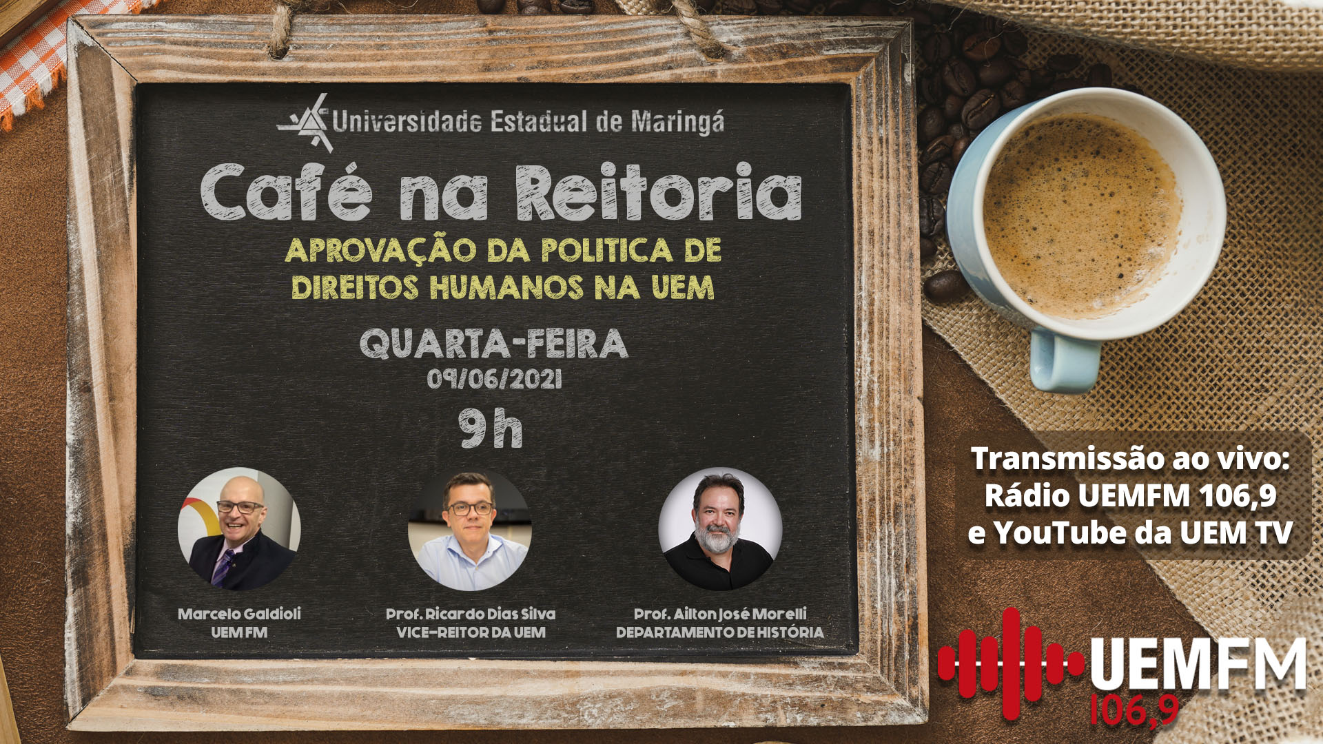 Live Café na Reitoria 2021 06 09