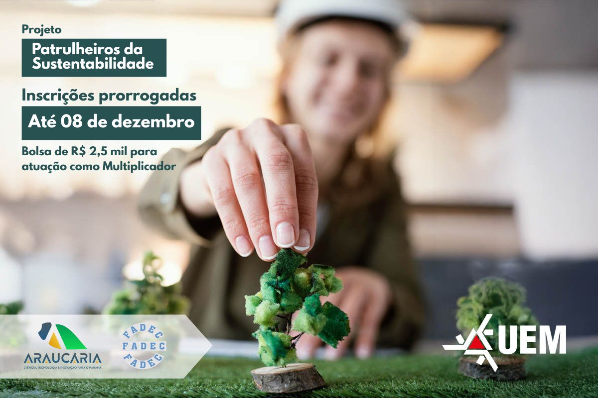 Fadec-UEM lança novo edital para Patrulheiros da Sustentabilidade