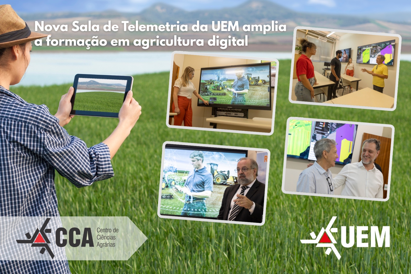 UEM inaugura sala de telemetria e amplia formação em agricultura digital