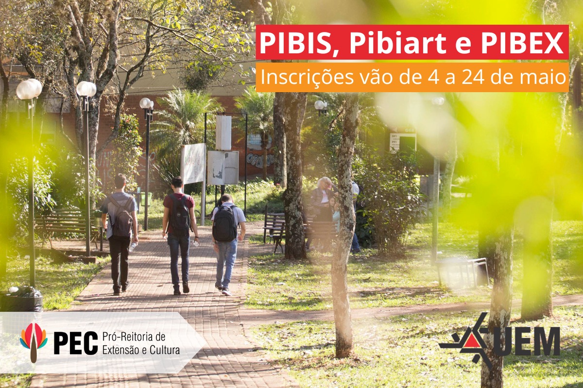 Inscri&ccedil;&otilde;es para bolsas PIBIS, Pibiart e PIBEX come&ccedil;am hoje na UEM