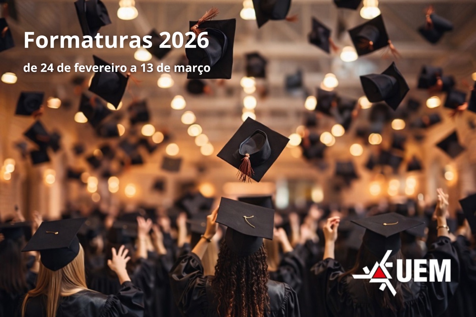 Cerim&ocirc;nias de formatura da UEM ocorrem de 24 de fevereiro a 13 de mar&ccedil;o
