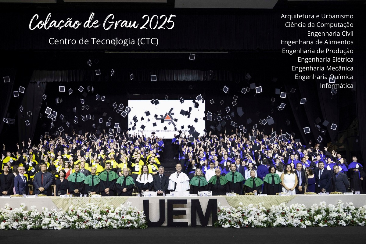 306 formandos do CTC colam grau em terceiro dia de formaturas da UEM