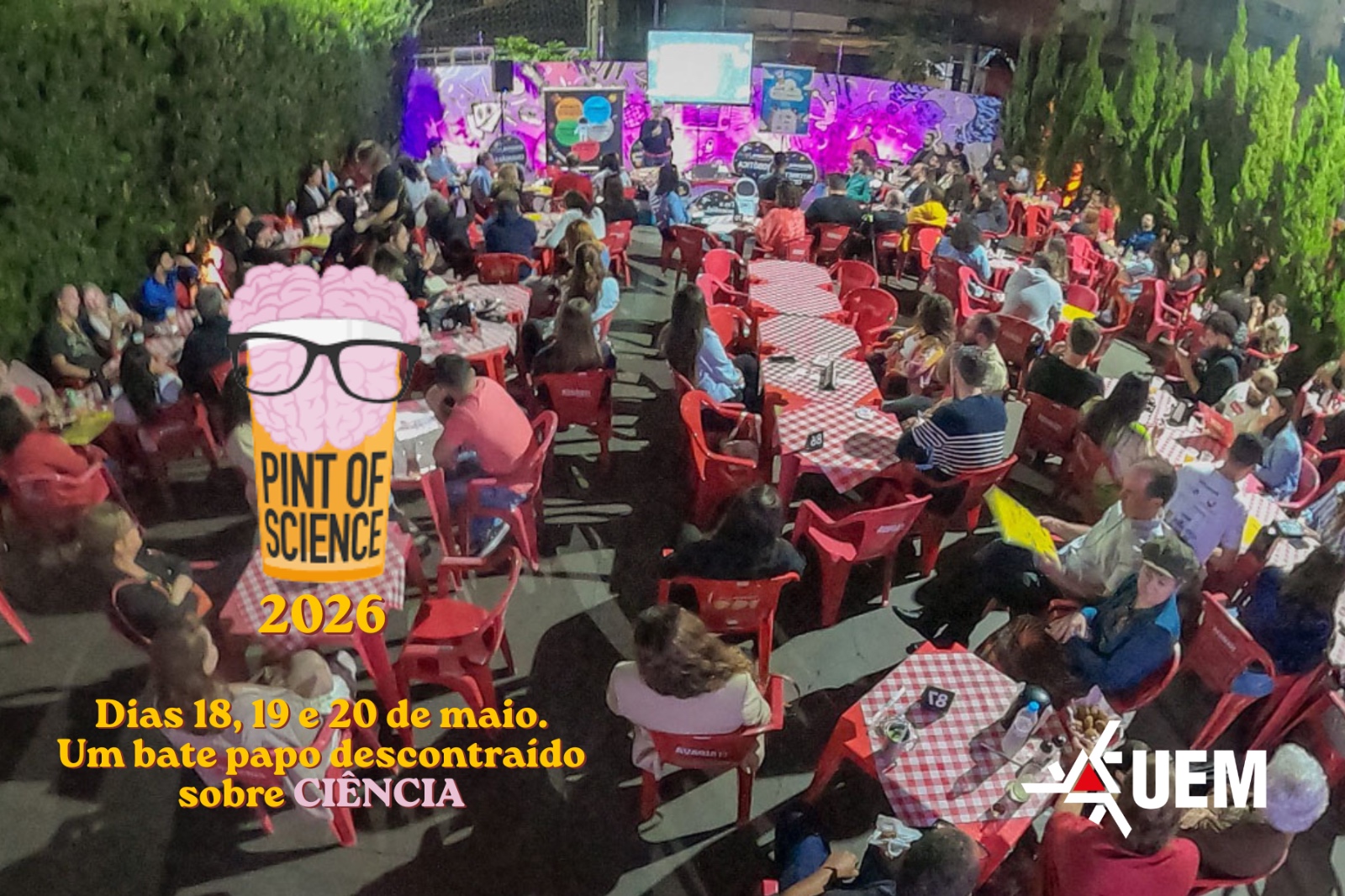 Edi&ccedil;&atilde;o 2026 do Pint of Science Maring&aacute; aproxima ci&ecirc;ncia da sociedade