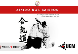 UEM promove Aikido nos Bairros com vagas limitadas