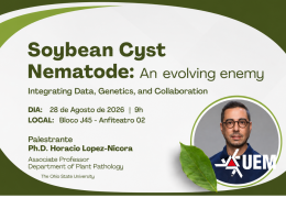 Palestra internacional discute desafios do nematoide de cisto da soja